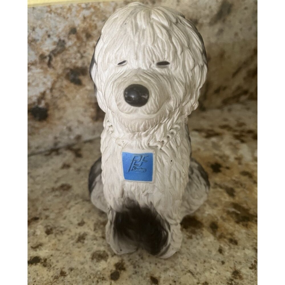 Vintage Pacific First Federal Sheepdog Savings Coin Bank PFF Niagara Plastics